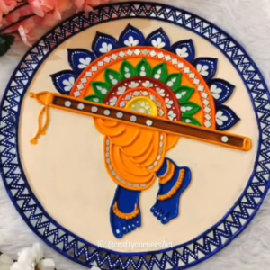 1 Round Circle MDF Pine Wood 12 inch MDF Boards for Art and Craft - 3mm Unfinished Round Wood Slices for Resin Art, Mandala Art,Pyrography, Painting - Image 3