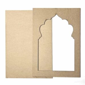 Jharokha MDF Wood Cutout for DIY Art, Craft, Resin, Lippan, Mandala, Painting, Wall Hanging, Decoration