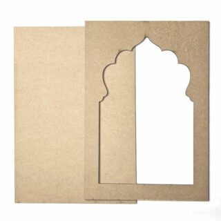 Jharokha MDF Wood Cutout for DIY Art, Craft, Resin, Lippan, Mandala, Painting, Wall Hanging, Decoration