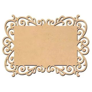 1 PCS, DIY Floral NamePlate MDF Pine Board for Art and Craft, Resin Art, Mandala Art, DIY Crafts,Paint Pyrography, Painting - Size : 11.5 inch x 8.2 inch - Thickness : 3 MM