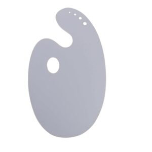 12 x7 inch Size Clear Transparent Acrylic Kidney Shaped Drawing Palette - Image 2