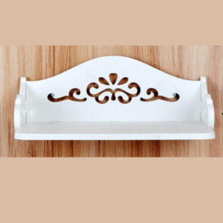 Acrylic Wall Mounted White Acrylic Home Pooja Temple Mandir Puja Room Items Stand Home Decor Office Chowki Shelf Hanging Product