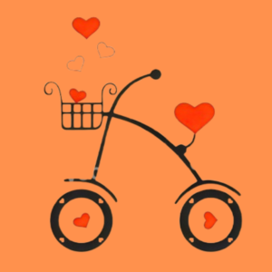 Love Bicycle Love Design for Room | Romantic Wall Art Decor | - Image 2