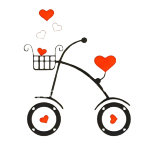 Love Bicycle Love Design for Room | Romantic Wall Art Decor |