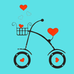 Love Bicycle Love Design for Room | Romantic Wall Art Decor | - Image 4