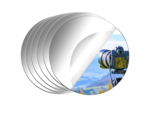 worison 6 Piece Acrylic Round Mirror Finish Wall Sticker Set – Self Adhesive, Lightweight Decorative Mirrors for Home Interior Design, Living Room, Bedroom, Office, Art Décor (Silver, 8 Inch)