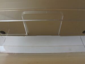 Acrylic Writing Desk Office Table Top Elevator - Image 3