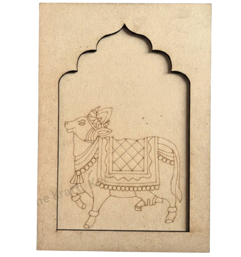 Pre Marked Mdf - Cow (C) (Jharokha)