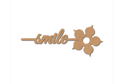 Smile Bookmark MDF Design 1