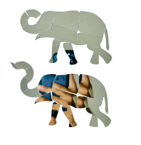 Fancy Elephant Shape Mirror H-1442 Left