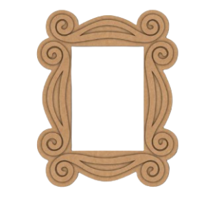 Friends Frame Cutout MDF Design 1