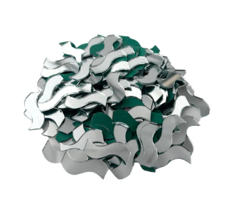 Banner Shape Silver Glass Mirror For Lippan Art